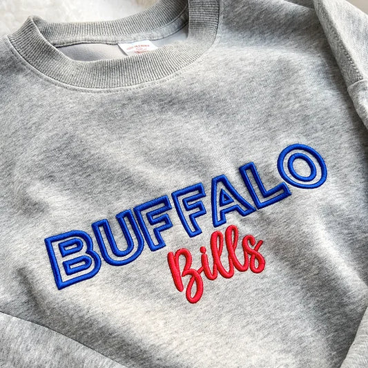 Custom 3D PUFF Embroidery Team Sweatshirt