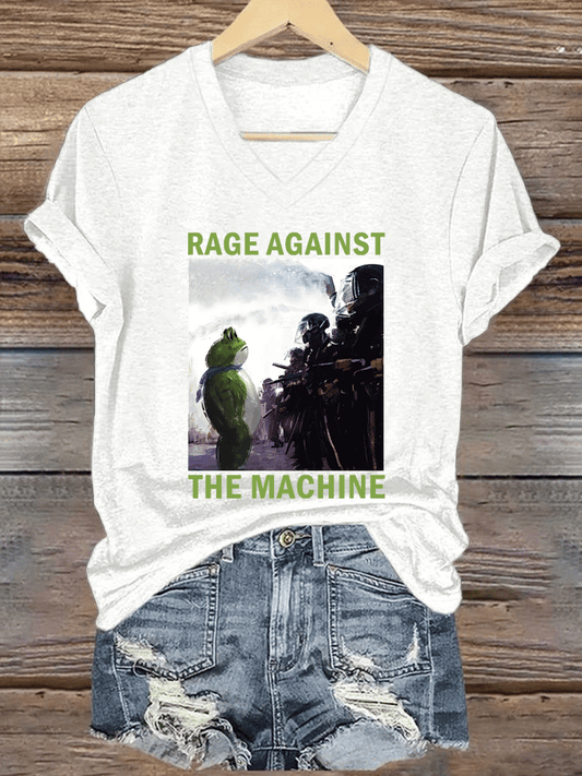 🔥Buy 3 Get 15% Off🔥Women's FDT Print V-Neck T-Shirt