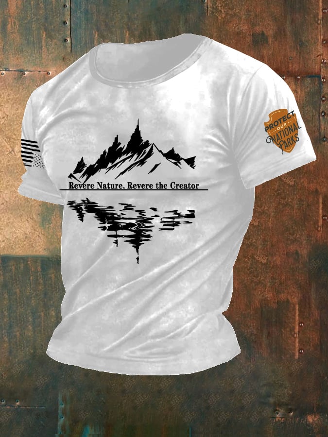 Men's Protect Our National Parks Revere Nature Print T-Shirt