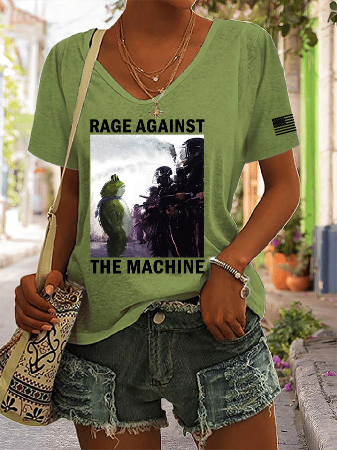 Women's FDT Print V-Neck T-Shirt