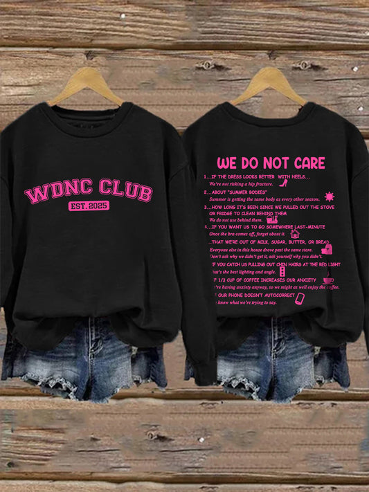 🔥Buy 3 Get 15% Off🔥Retro Funny WDNC Menopause Perimenopause Print Sweatshirt