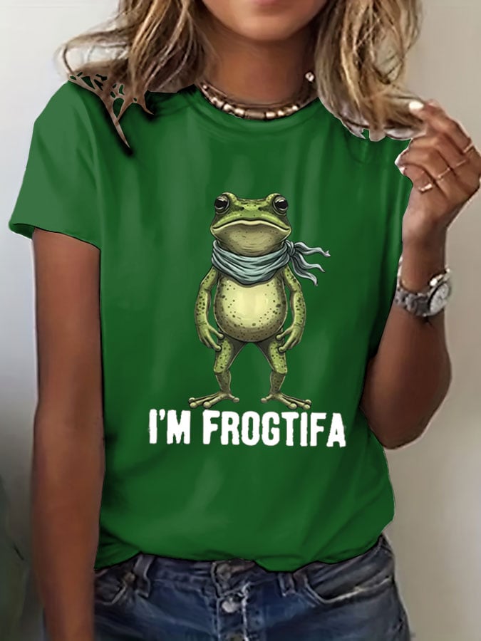 🔥Buy 3 Get 15% Off🔥Women's Portland Frog Casual Short-Sleeved T-Shirt