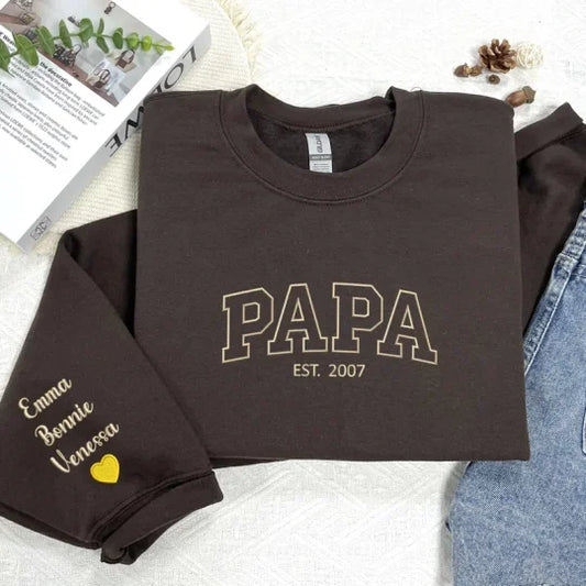 Custom Embroidered DAD Sweatshirt, Father's Day Gift