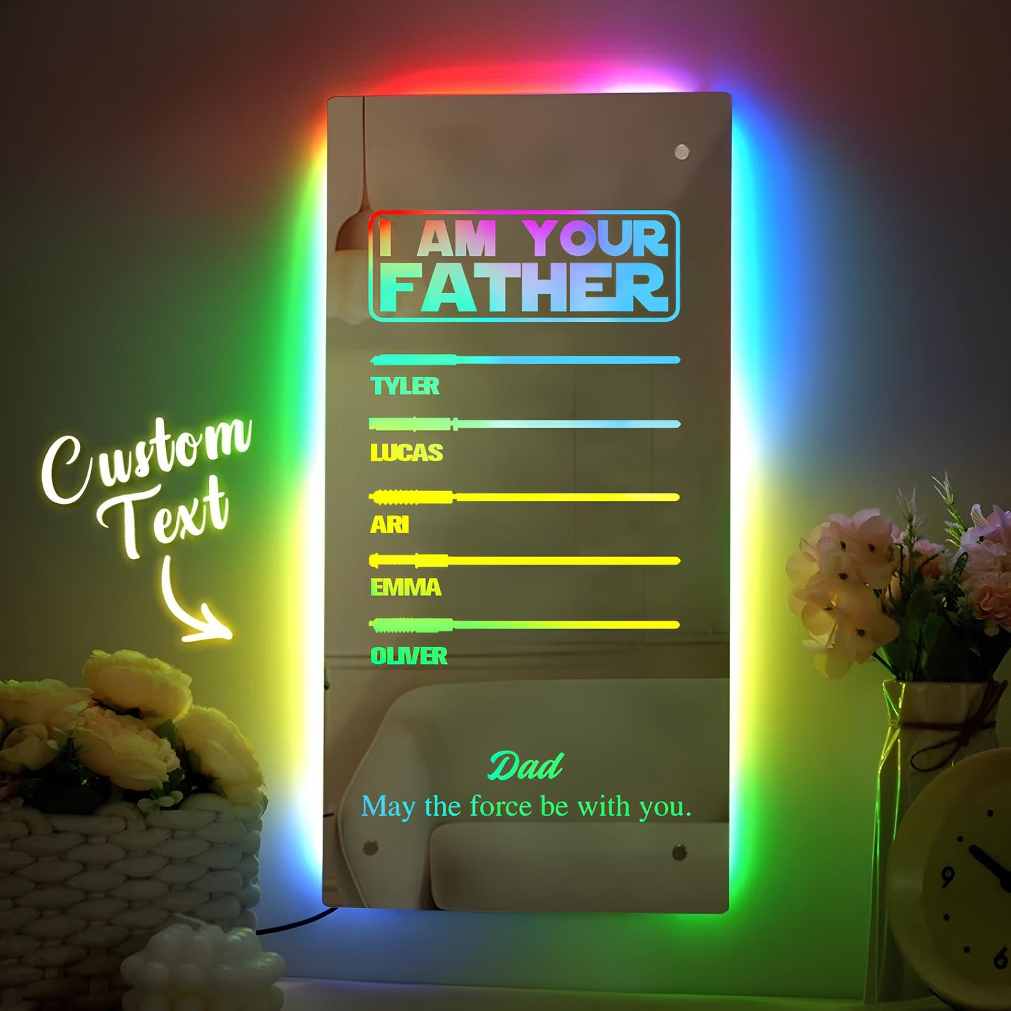 🔥2025 Father's Day Hot Sale🔥DAD's Lightsaber Mirror Lamp