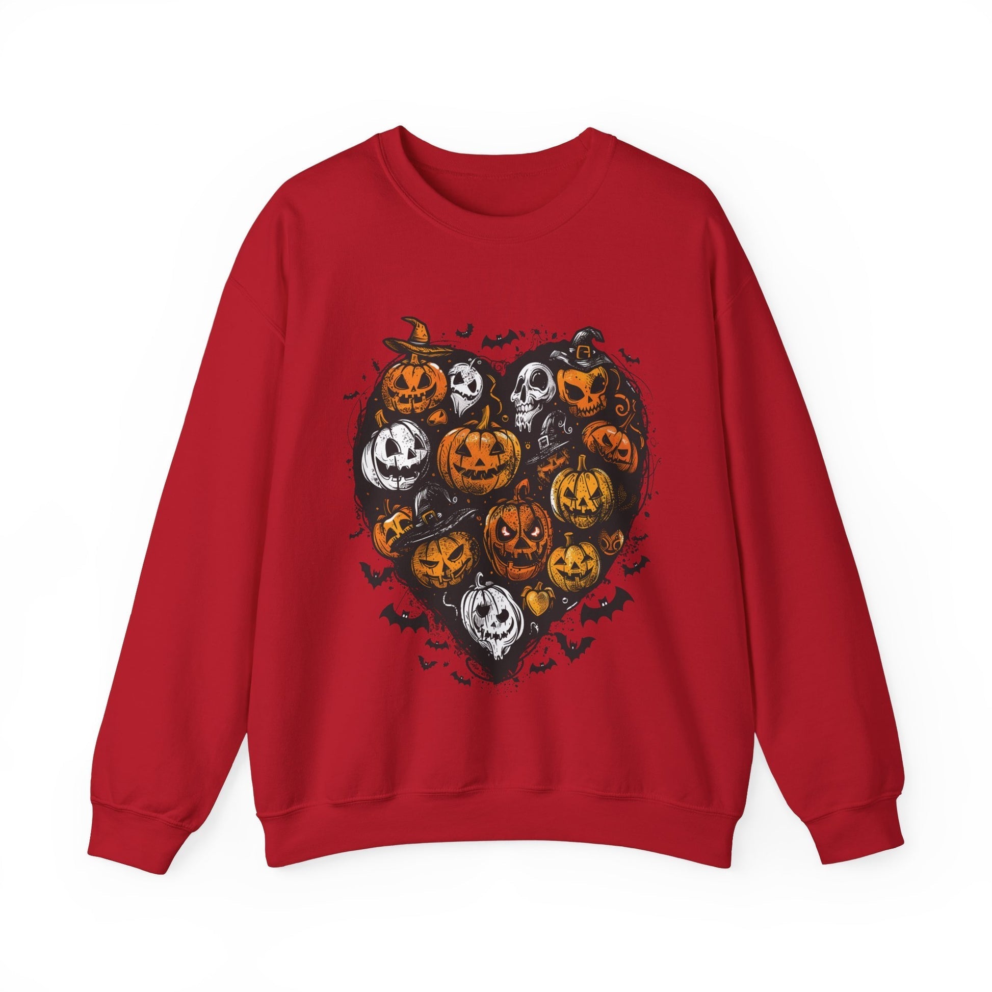 Custom Embroidered Halloween Spooky Doodles Pumpkin Ghost Sweatshirt | Halloween Gift