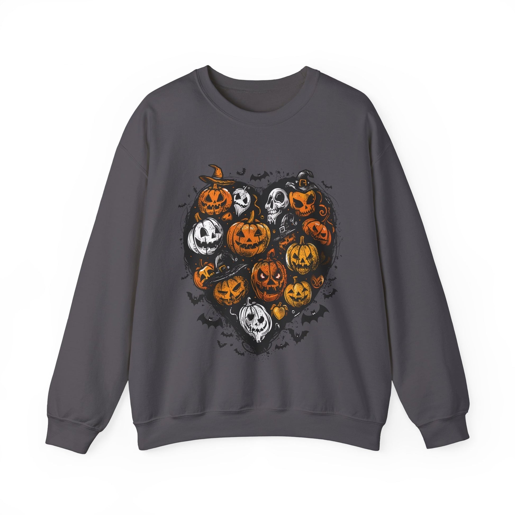 Custom Embroidered Halloween Spooky Doodles Pumpkin Ghost Sweatshirt | Halloween Gift