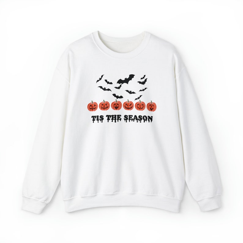 Custom Embroidered Halloween Tis The Season Halloween Sweatshirt | Halloween Gift