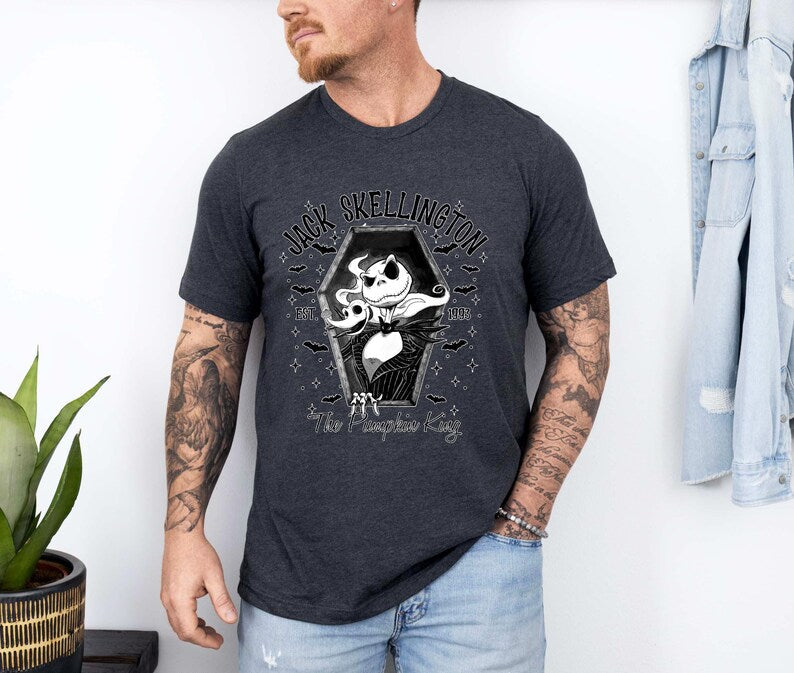 Custom Halloween Spooky Couples T-shirt