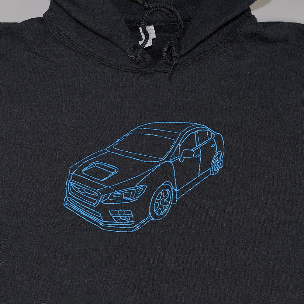 Custom Car Photo Embroidered Hoodie for Him Unique Gifts for Boyfriend Husband Christmas Gift for Car Lovers