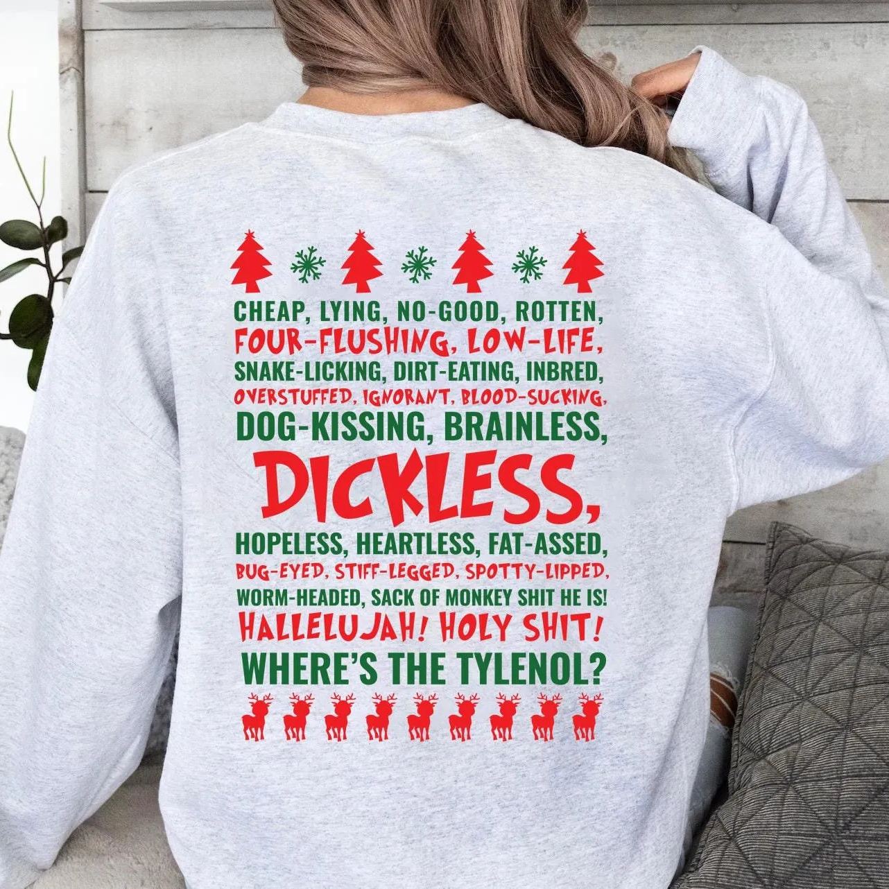 Custom Embroidered Griswold Family Christmas Shirt | Funny Christmas Shirt | Dickless Sweatshirt | Clark Griswold Shirt