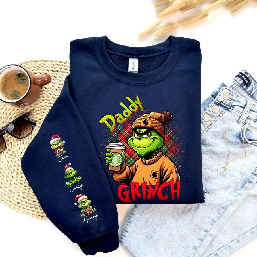 Custom Christmas Movie Characters Mama and Daddy Sweatshirt