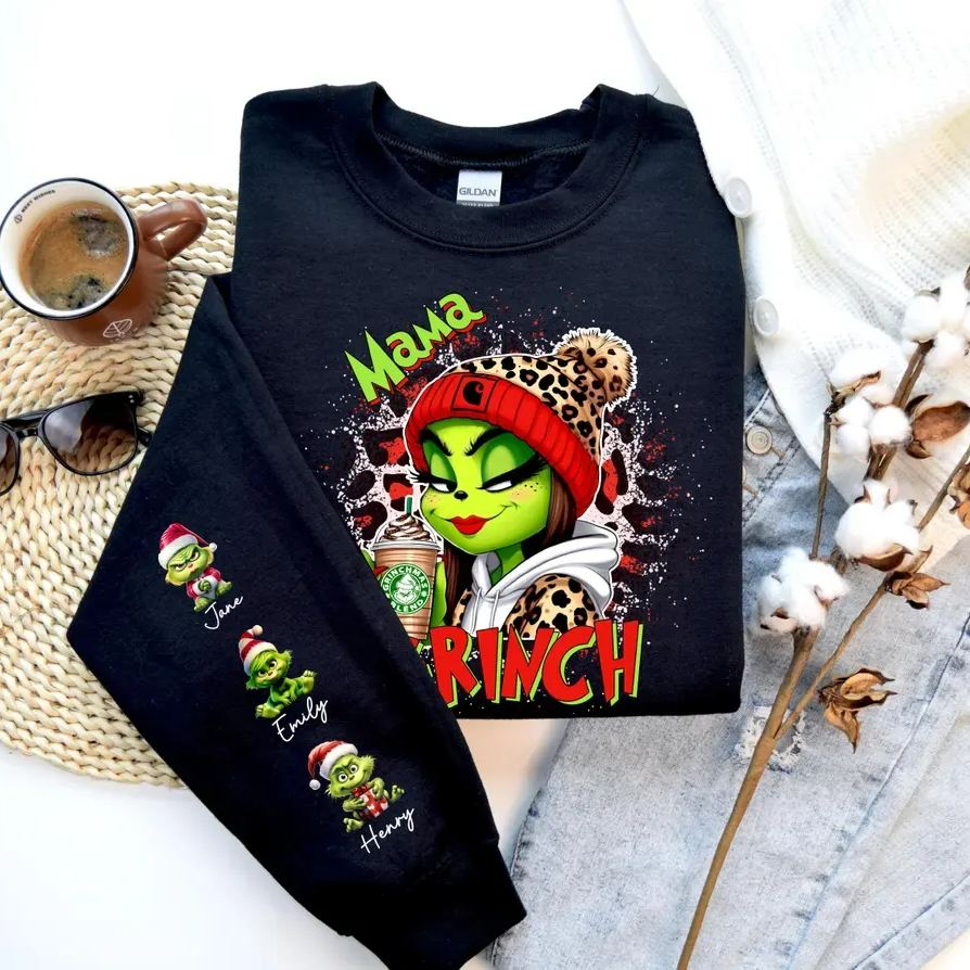 Custom Christmas Movie Characters Mama and Daddy Sweatshirt