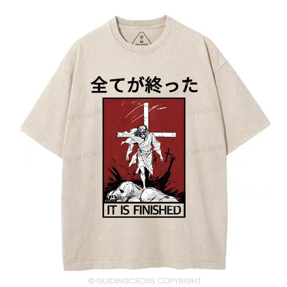 It Is Finished Christian Washed T-Shirt