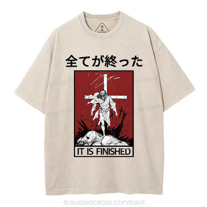 It Is Finished Christian Washed T-Shirt