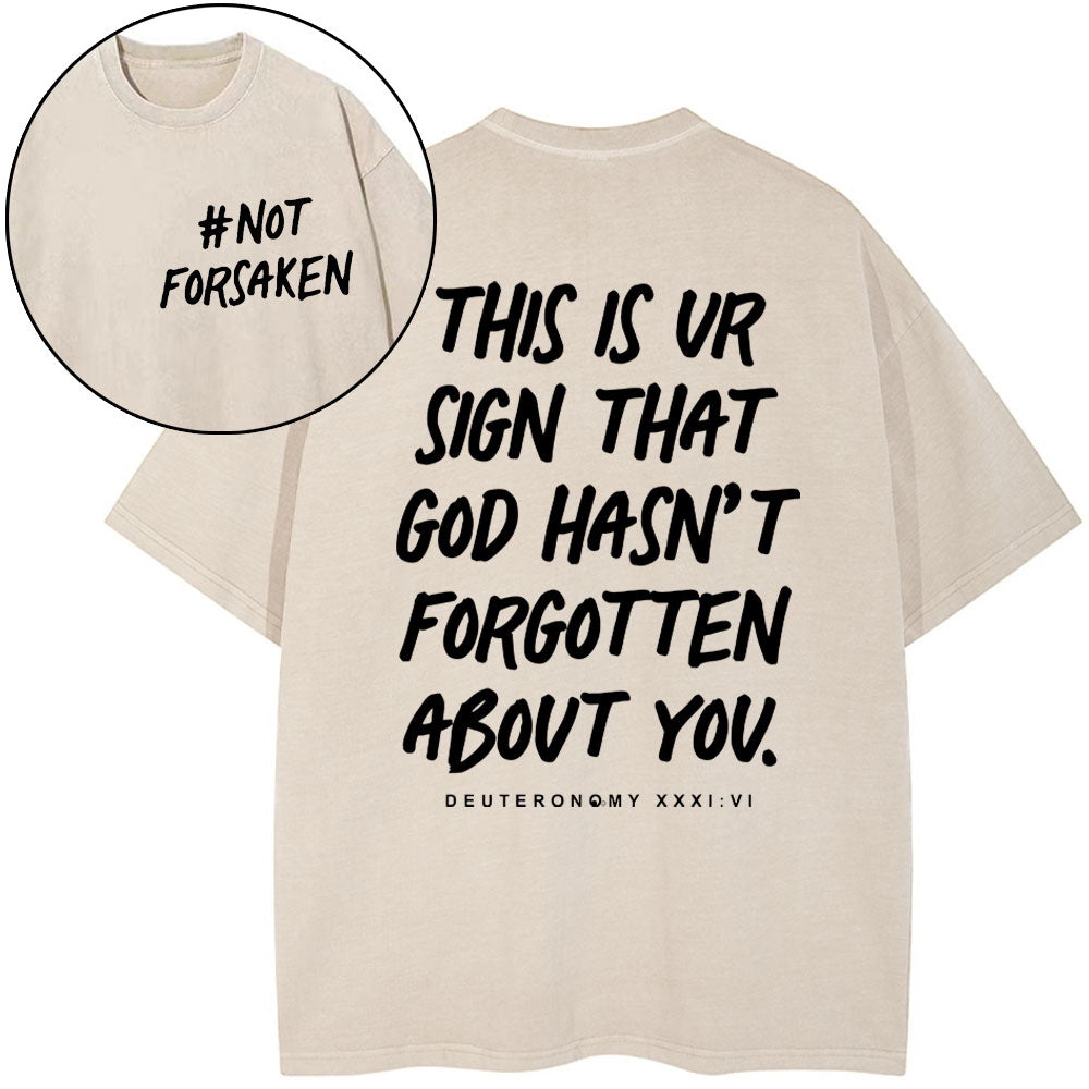 Not Forsaken Christian Washed T-Shirt
