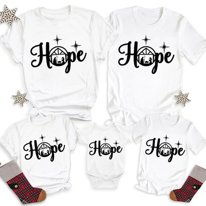 Christmas Hope Nativity Family Matching Shirts
