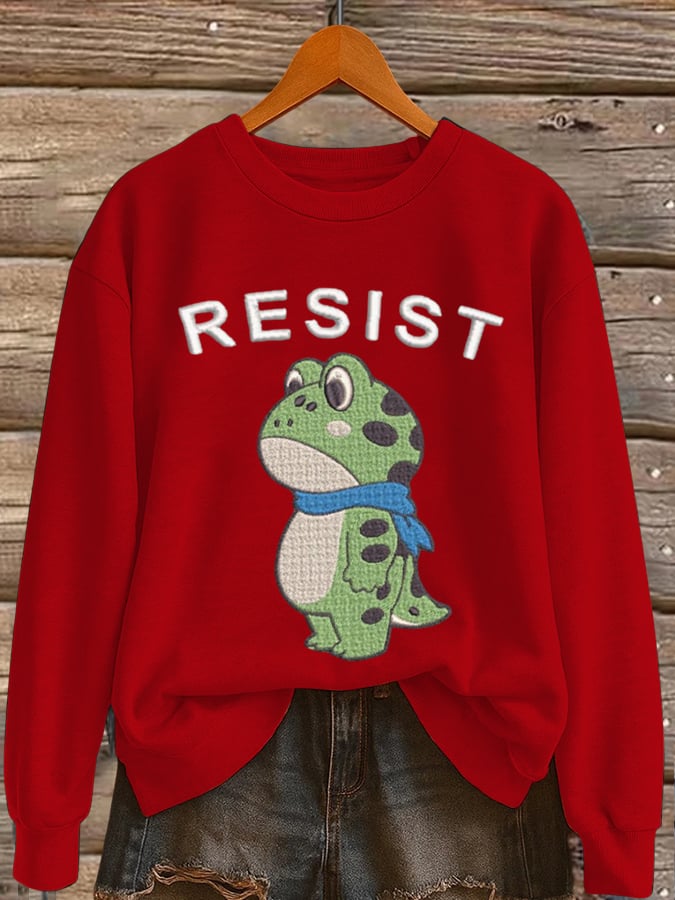 🔥Buy 3 Get 15% Off🔥Women's Frog Revolt Print Hoodie