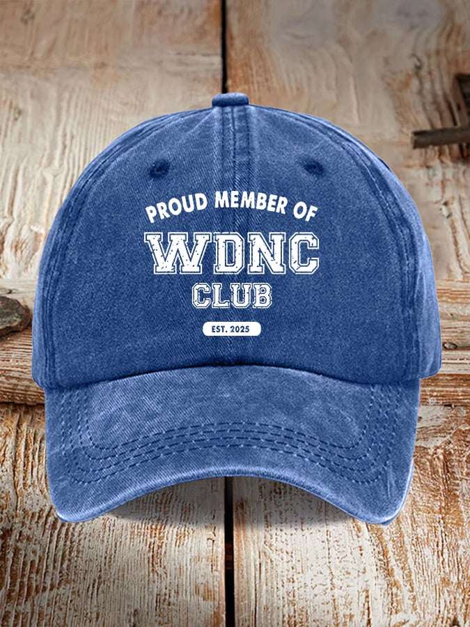 🔥Buy 3 Get 15% Off🔥Retro Proud Member Of WDNC Club Est. 2025 Menopause Perimenopause Print Baseball Cap
