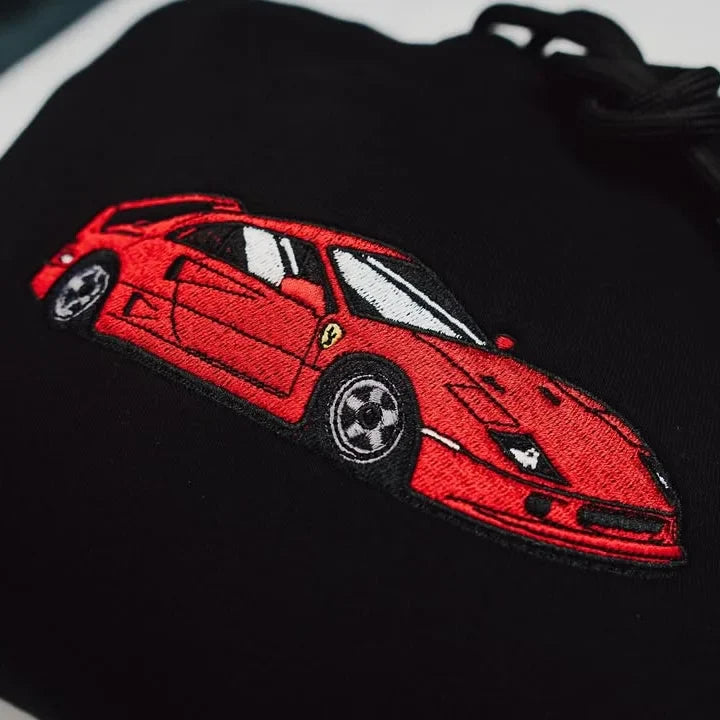 Custom Car Embroidered Crewneck & Hoodies – The Perfect Gift for Dad or Husband!