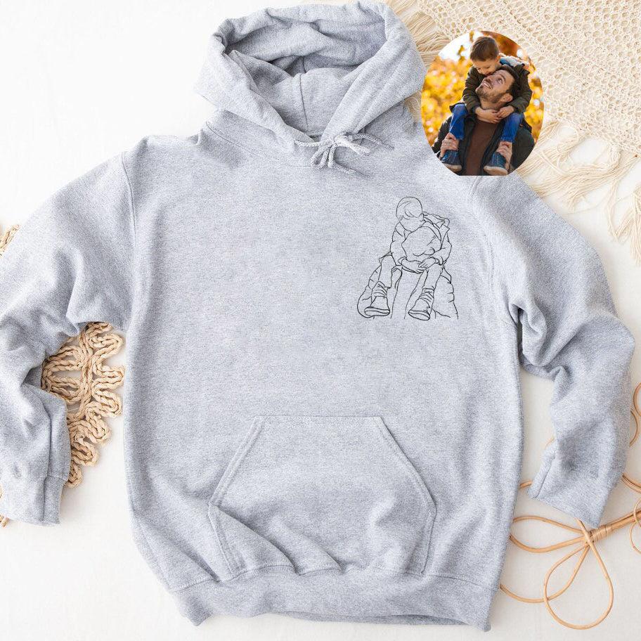 To My Man - Custom Photo Embroidery Shirt