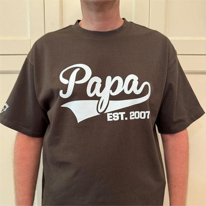 Personalized Dad T-shirt/Sweatshirt/Hoodie with Kids Name on sleeve