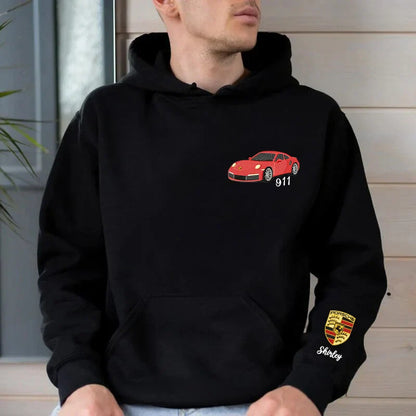 Custom Car Embroidered Crewneck & Hoodies – The Perfect Gift for Dad or Husband!