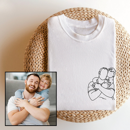 To My Man - Custom Photo Embroidery Shirt