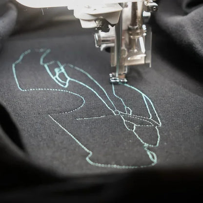 Customized Outline Portrait Car Embroidered Sweatshirt