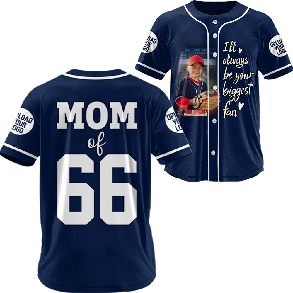 Custom Photo Baseball Game Day Baseball Jersey Gift For Baseball Lovers - Personalized Gift For Baseball Player
