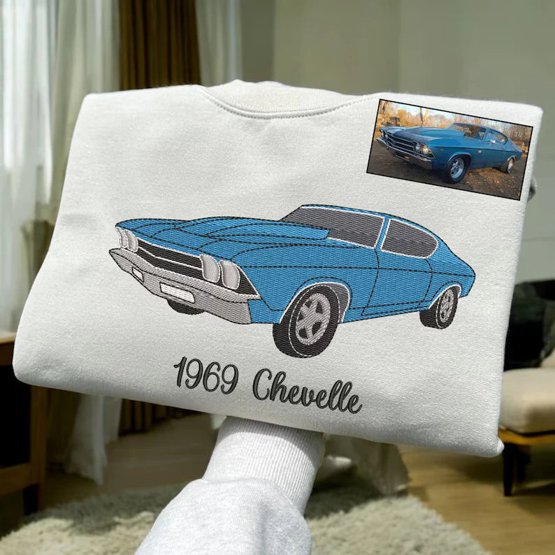 Customized Car Embroidered Sweatshirt