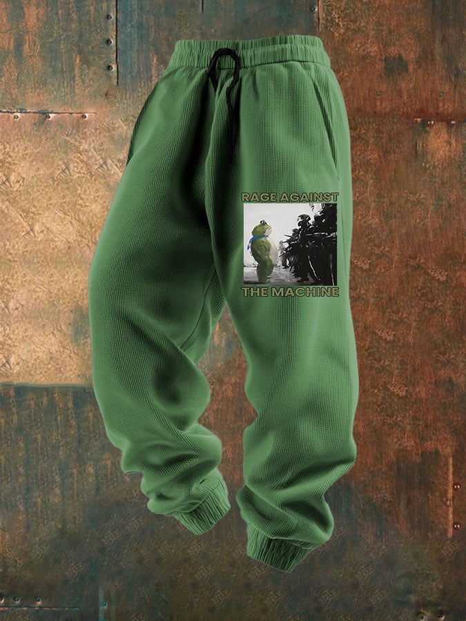 🔥Buy 3 Get 15% Off🔥Men's Resist Frog Print Textured Casual Loose Sweatpants