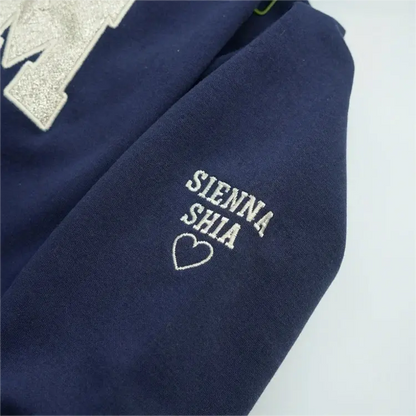 Mama Glitter Embroidered Sweatshirt Mother Day/Personalized Year