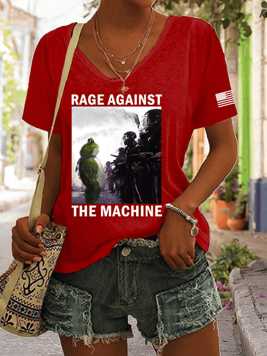 Women's FDT Print V-Neck T-Shirt