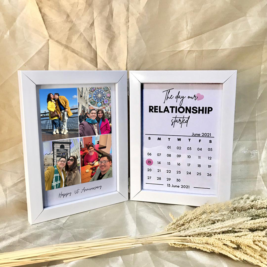 💖🎁Customized Couple Photo Folding Photo Frame, Valentine's Day Gift, Anniversary Gift