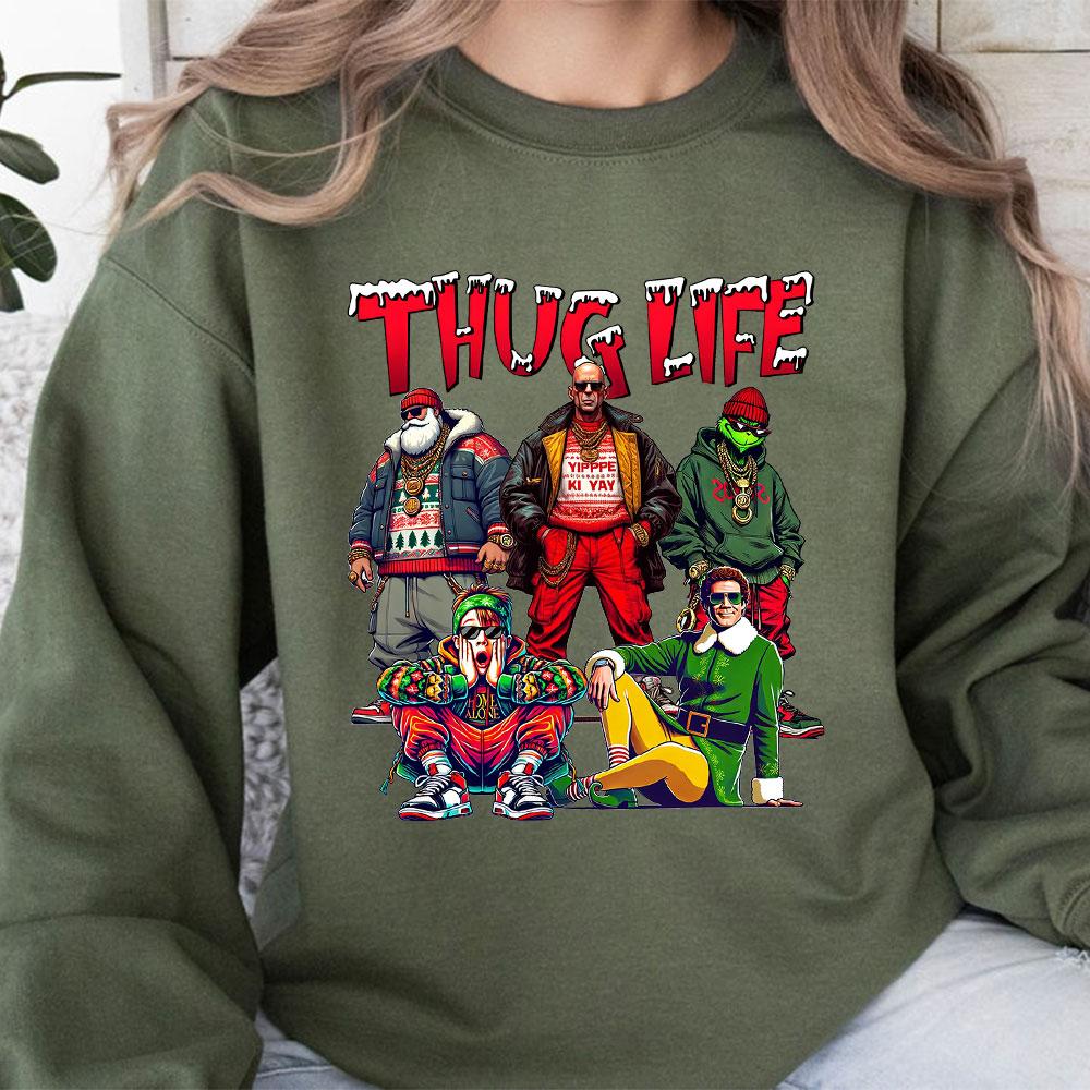 Custom Embroidered Christmas Movie Characters Hoodie | Christmas Gifts