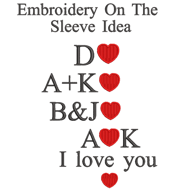 Custom Embroidered Couple Color Photo Music Player Design Great Gift for Lover