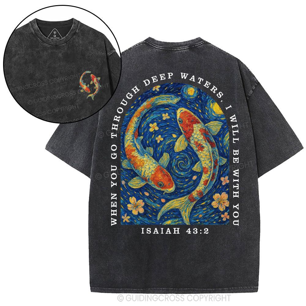 I Will Be With You Christian Washed T-Shirt
