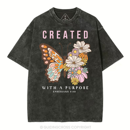Created With Purpose Christian Washed T-Shirt