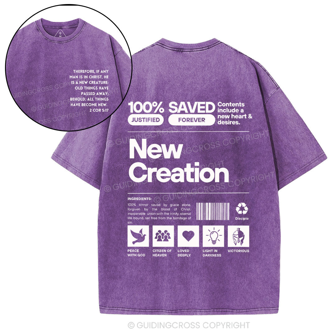 100% Saved Chirstian Washed T-Shirt