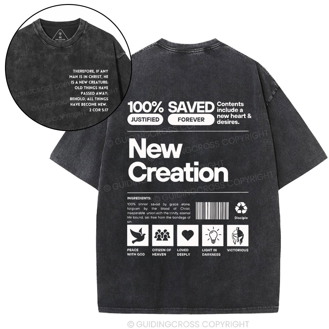 100% Saved Chirstian Washed T-Shirt