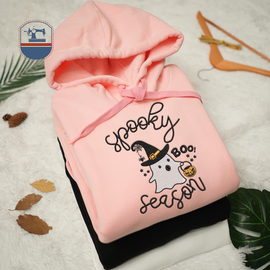 Custom Embroidered Halloween Spooky Witch Season Sweatshirt | Halloween Gift