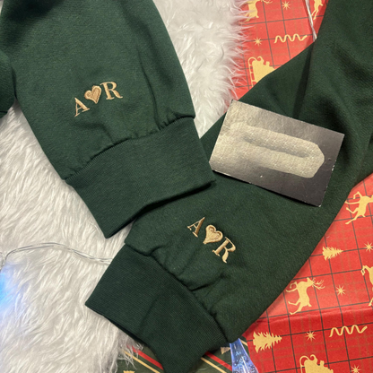 Christmas Cake Baker And Tester Embroidered Sweatshirts | Boyfriend Girlfriend Mum Dad Family Festive Sweatshirts