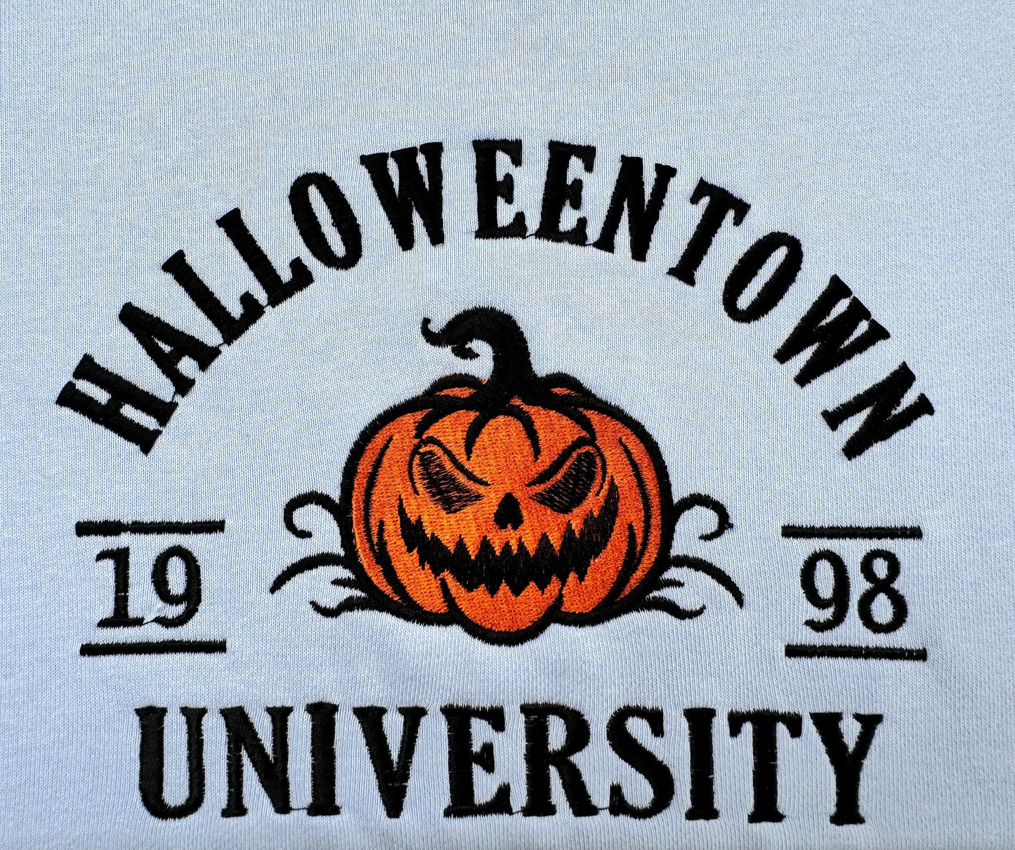 Custom Embroidered Halloween town Est 1998 Sweatshirt | Halloween town University Gift