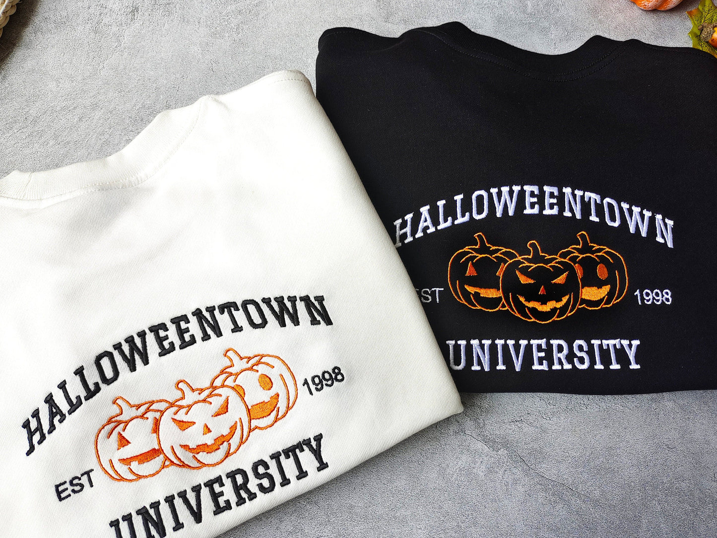 Custom Embroidered Halloween Town University Sweatshirt | Halloween Gift