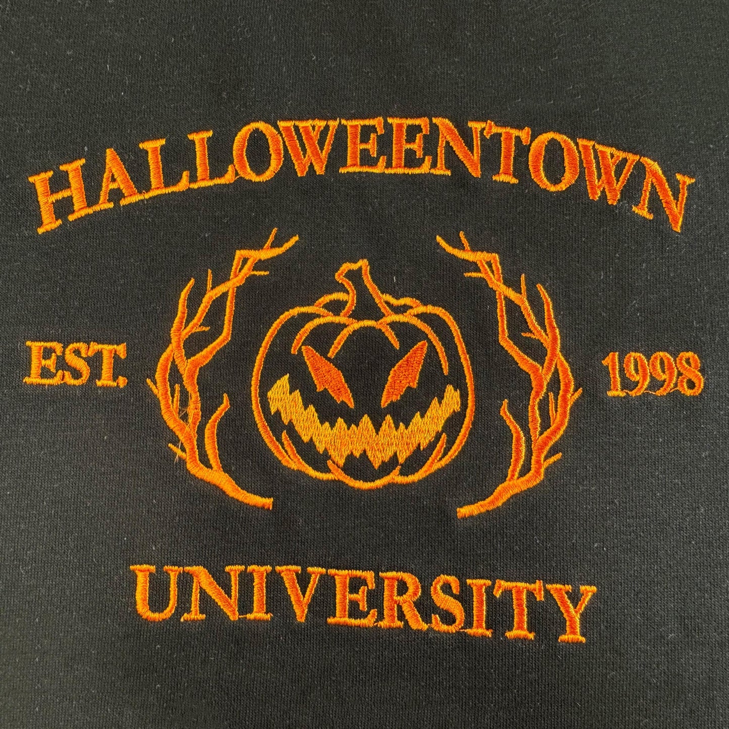 Custom Embroidered Halloween Halloweentwon Sweatshirt | Halloween Gift