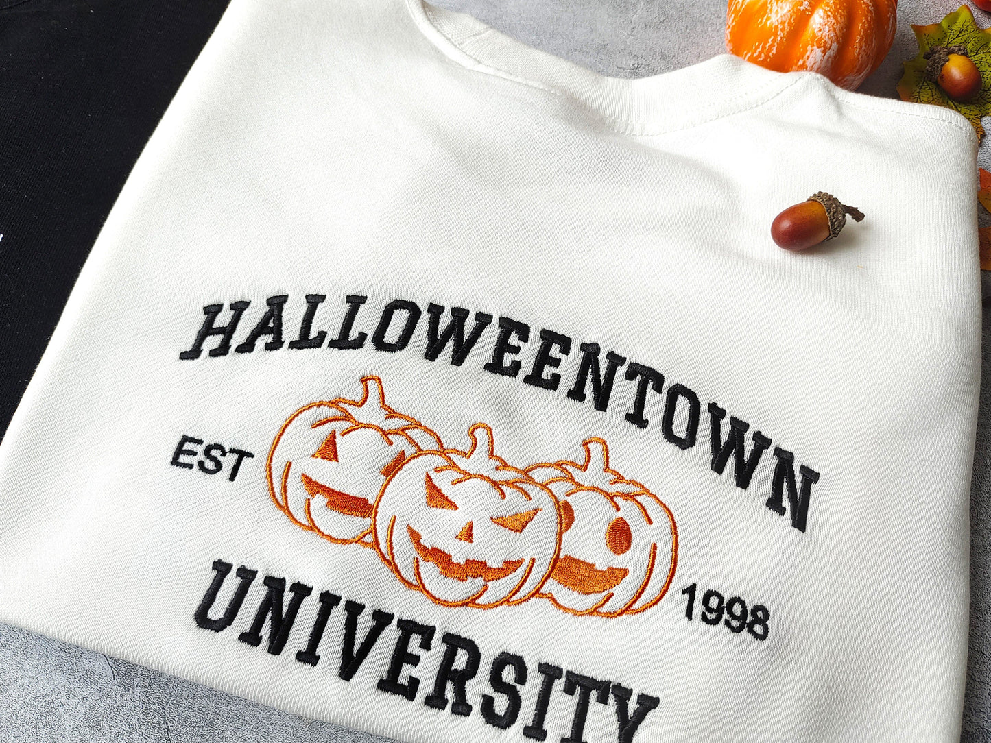 Custom Embroidered Halloween Town University Sweatshirt | Halloween Gift