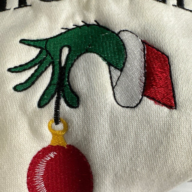 Christmas Whoville University Embroidered Sweatshirt | Christmas Embroidery Sweatshirt