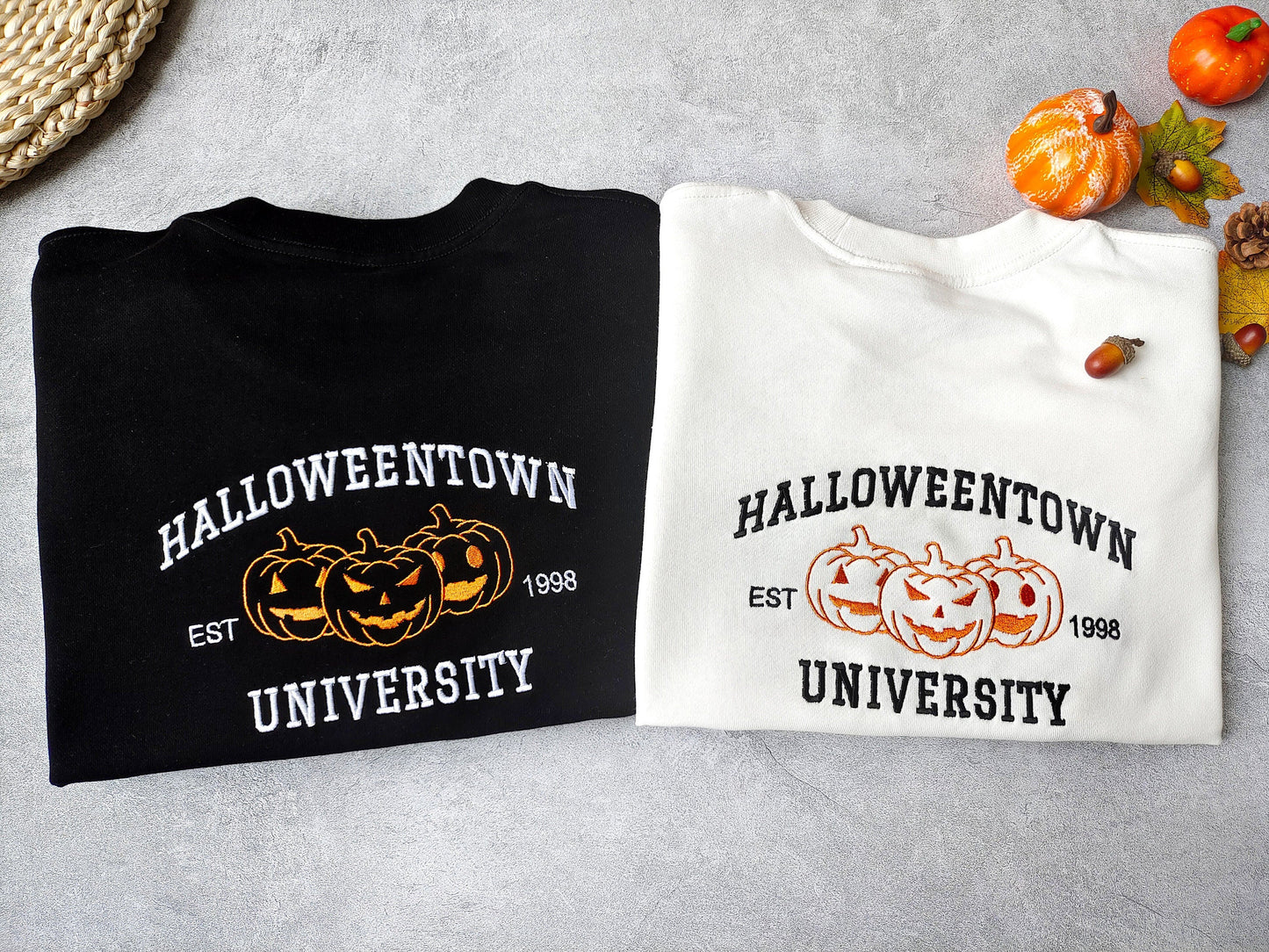 Custom Embroidered Halloween Town University Sweatshirt | Halloween Gift
