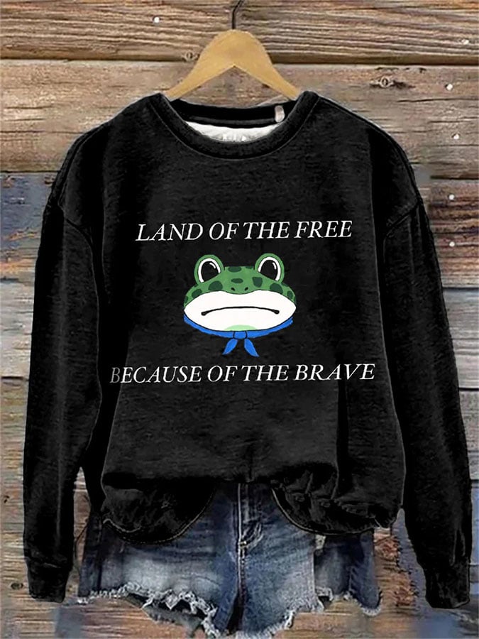 🔥Buy 3 Get 15% Off🔥Women's FDT Print Crew Neck Sweatshirt