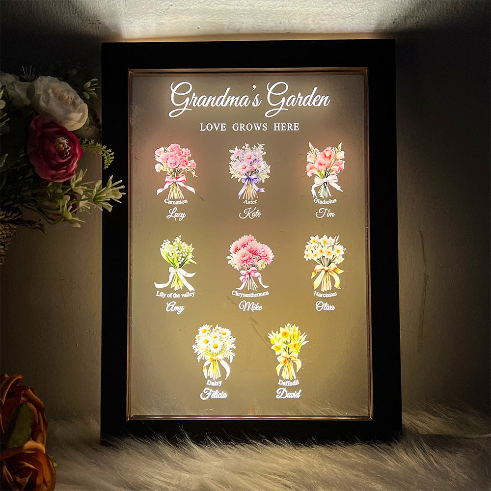 ⭐️Birth Month Flower Bouquet Customized LED Light